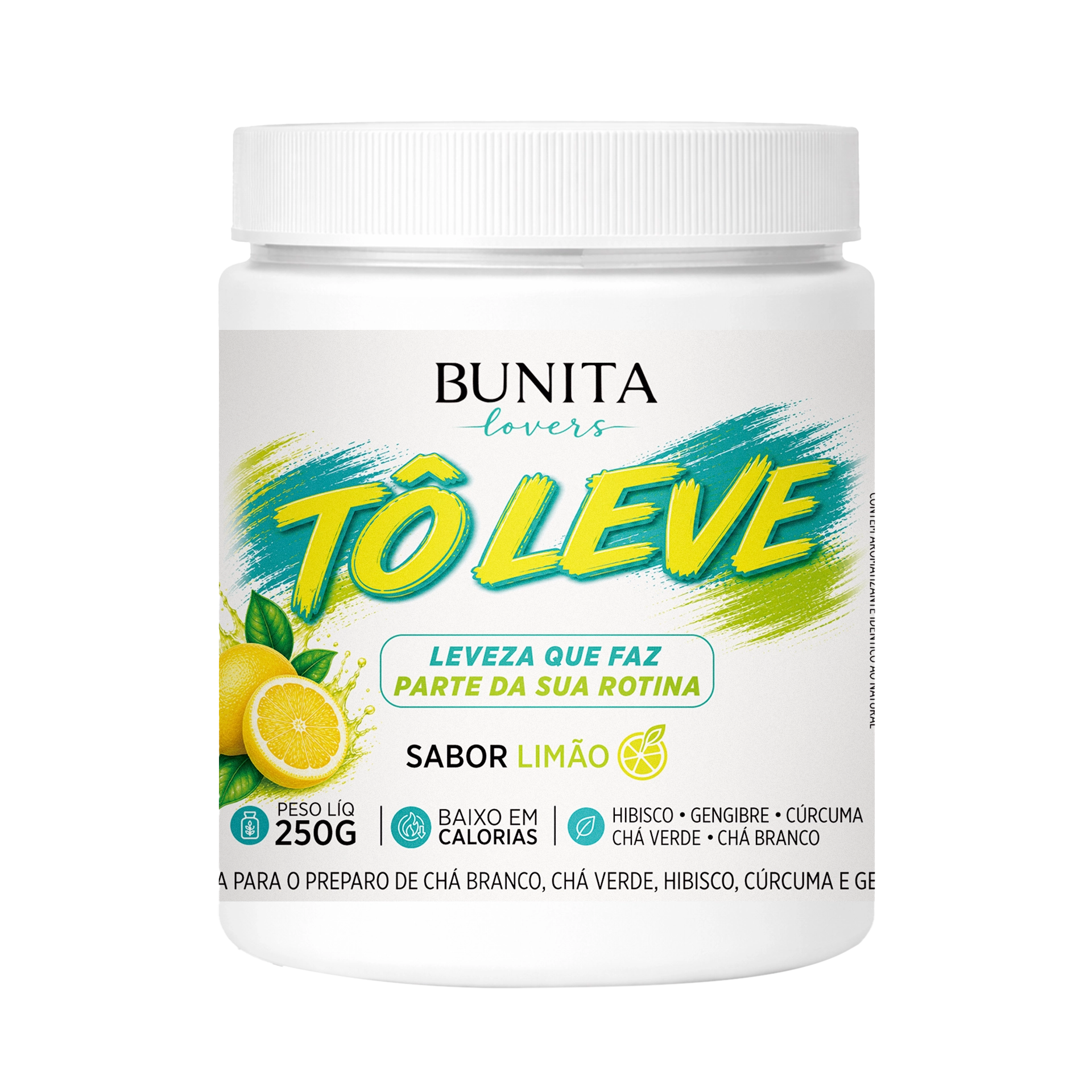 TÔ LEVE Detox em Pó 250g – Sabor Limão