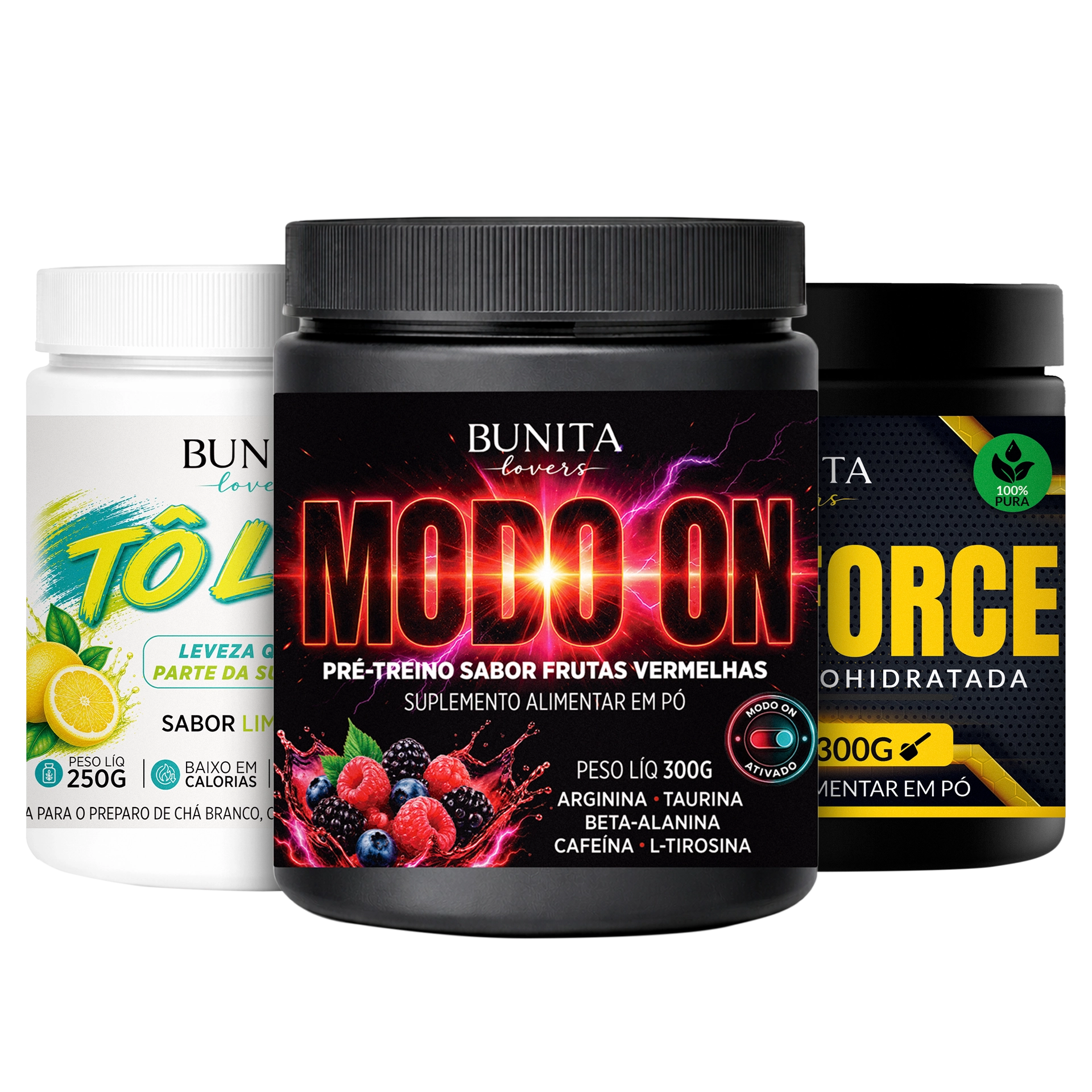 COMBO Creatina + Pré-Treino + Detox