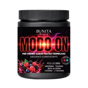 MODO ON Pré-Treino 300g – Sabor Frutas Vermelhas